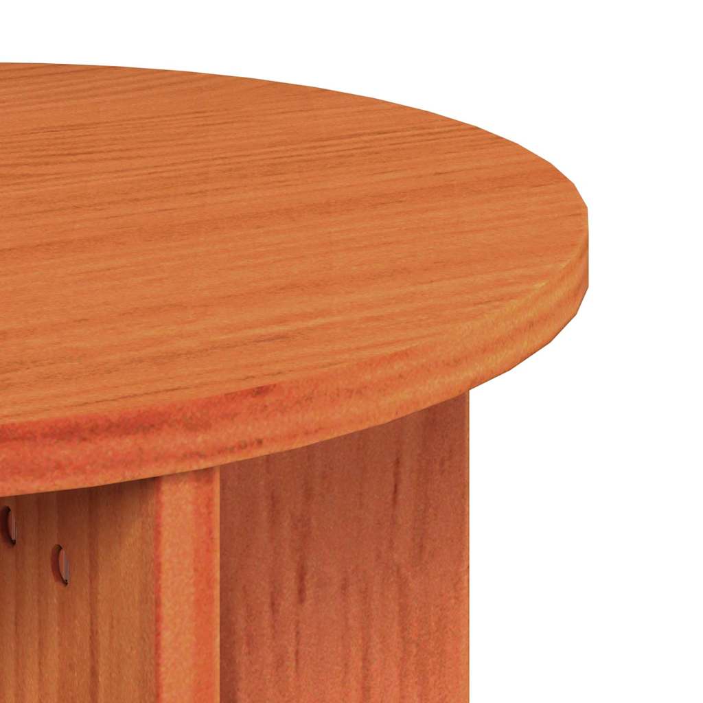 Couchtisch 2 pcs Wachsbraun 41,5 x 41,5 x 44 cm